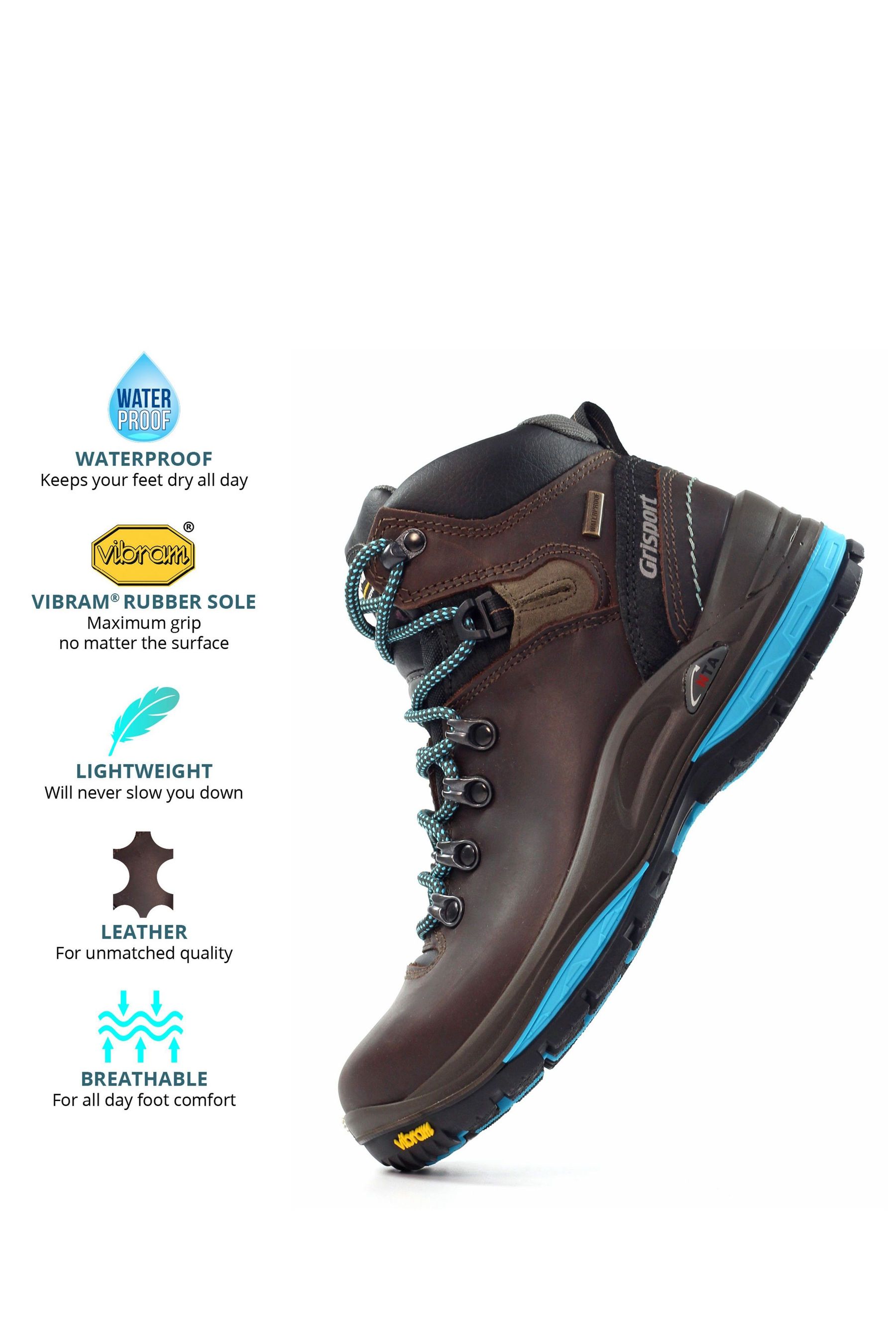 Grisport Brown Waterproof Breathable Ladies Walking Boots uk3eu355 Womens