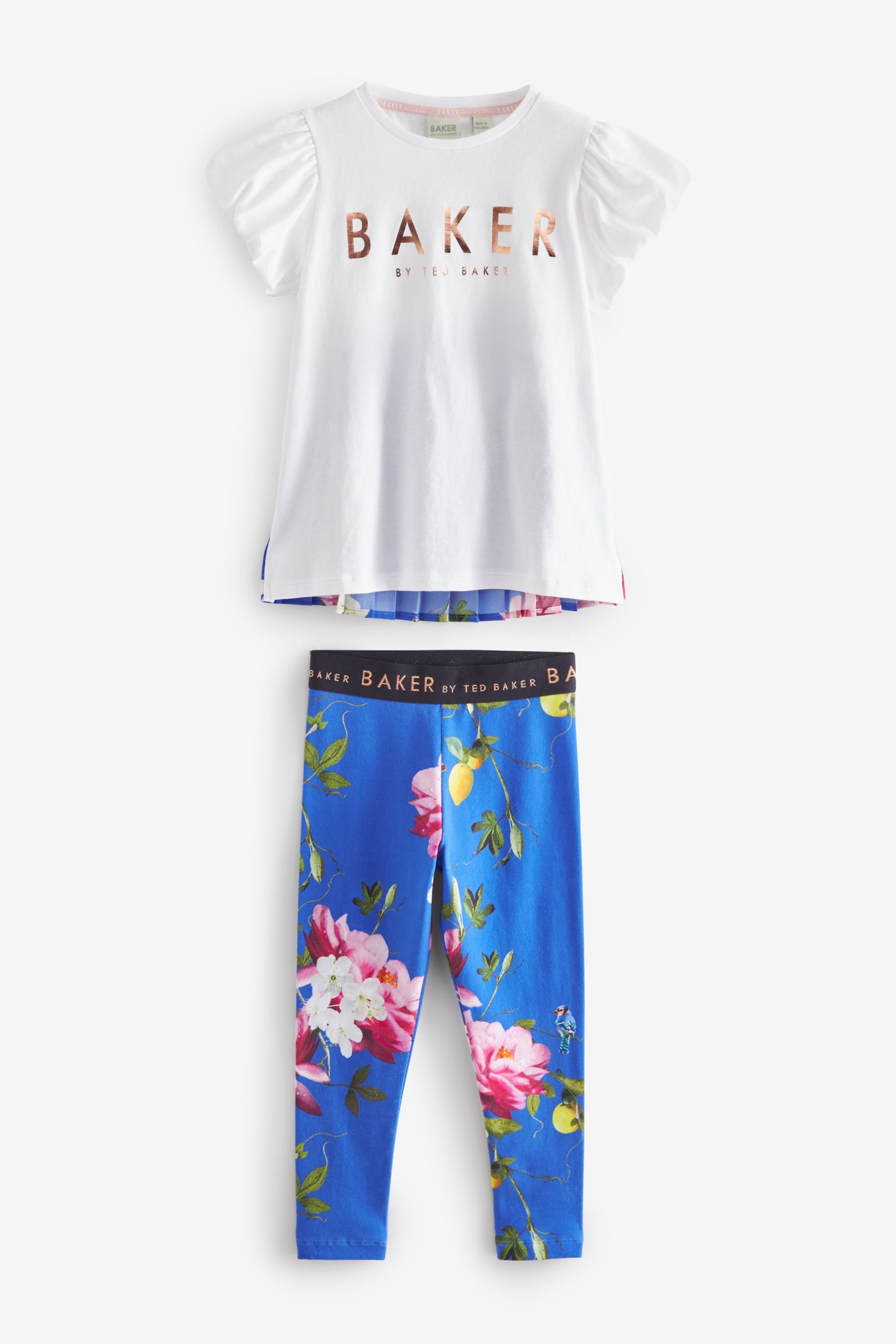 Baker by Ted Baker Pleated T-Shirt And Leggings Set - Image 9 of 13