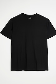 River Island Black Big & Tall Slim Fit T-Shirt - Image 4 of 4