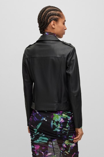 BOSS Black Sameli Leather Jacket
