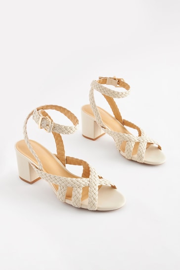 Bone Forever Comfort Plait Block Heel Sandals