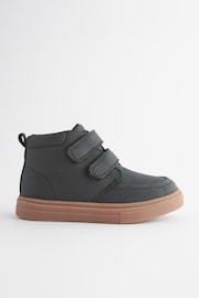 Black with Gum Sole Standard Fit (F) Warm Lined Touch Fastening Boots - Image 2 of 6