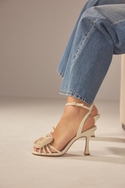 Natural Forever Comfort® Corsage Heeled Sandals - Image 1 of 5