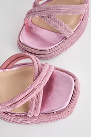 Pink Forever Comfort® Jewel Bling Platform Heels - Image 6 of 6