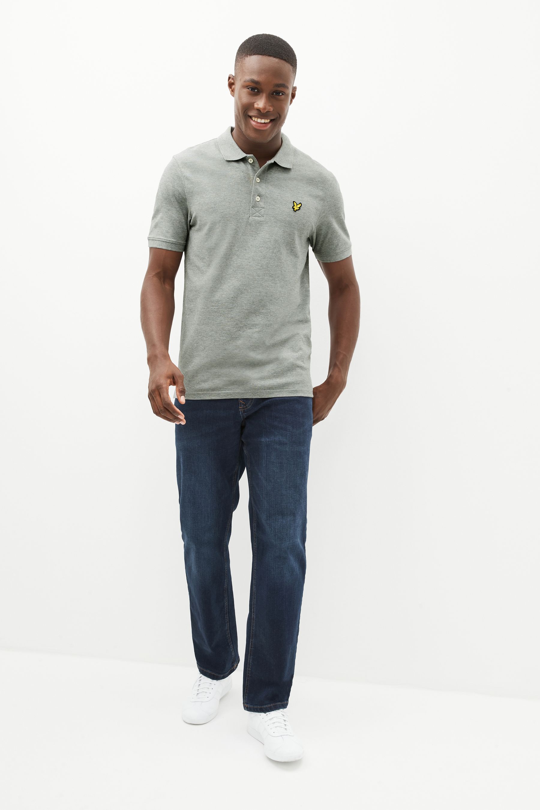 Grey lyle and scott polo top