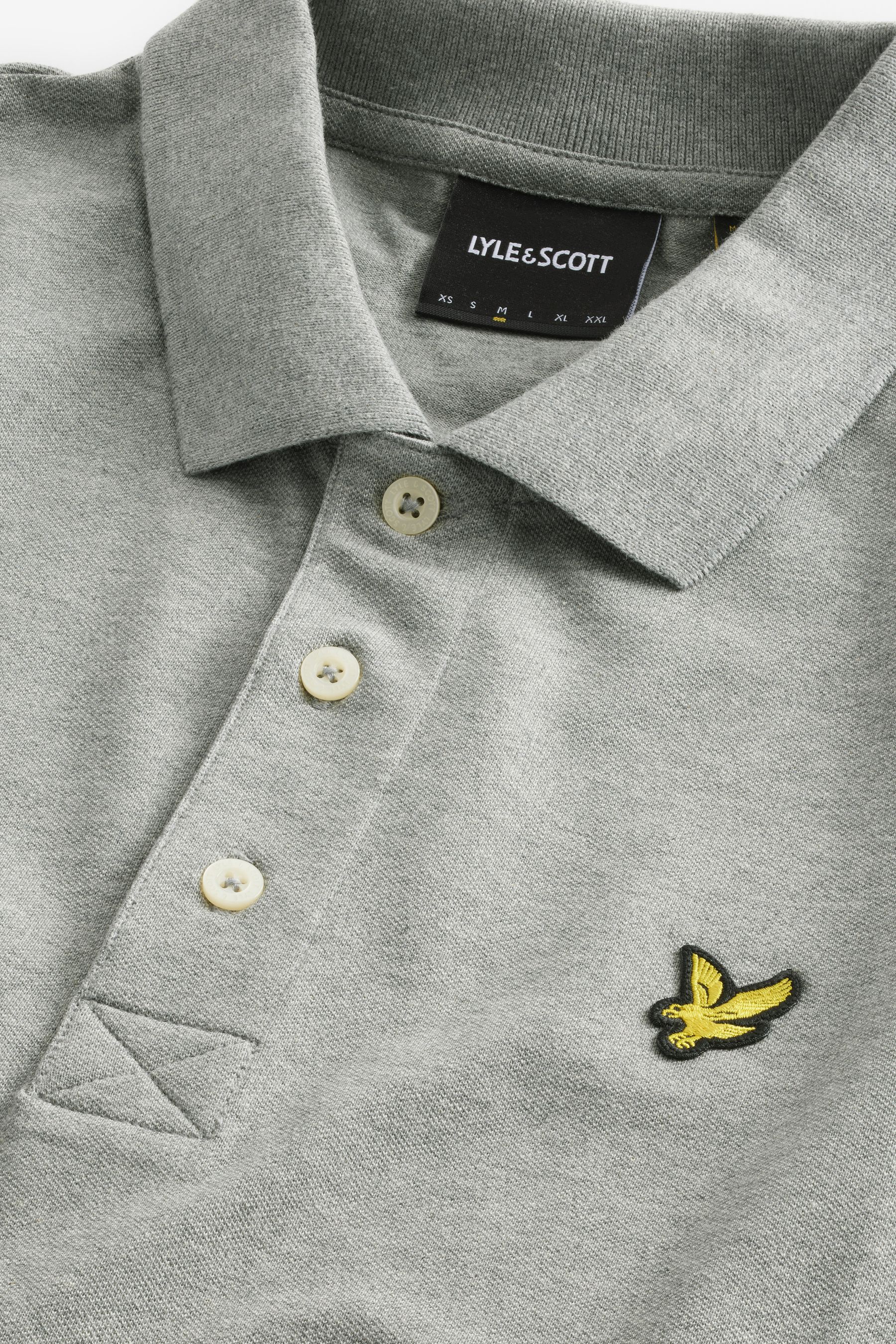 Grey lyle and scott polo best sale