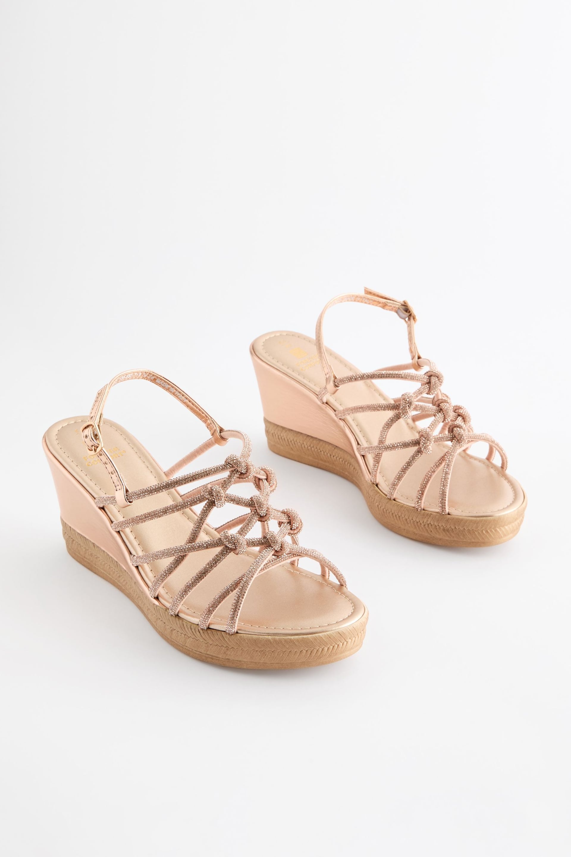 Rose Gold Forever Comfort® Jewel Knot Wedges - Image 5 of 9