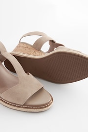 Sand Forever Comfort® Leather T Bar Wedges - Image 5 of 5