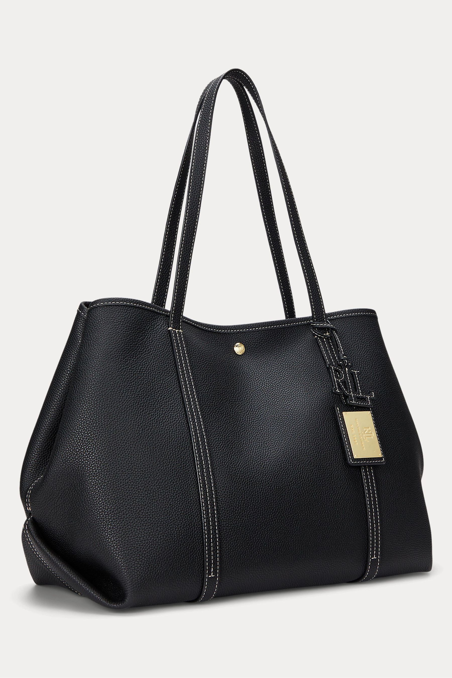 Buy Lauren Ralph Lauren Pebbled Leather Large Emerie Tote Bag from the Next UK online shop