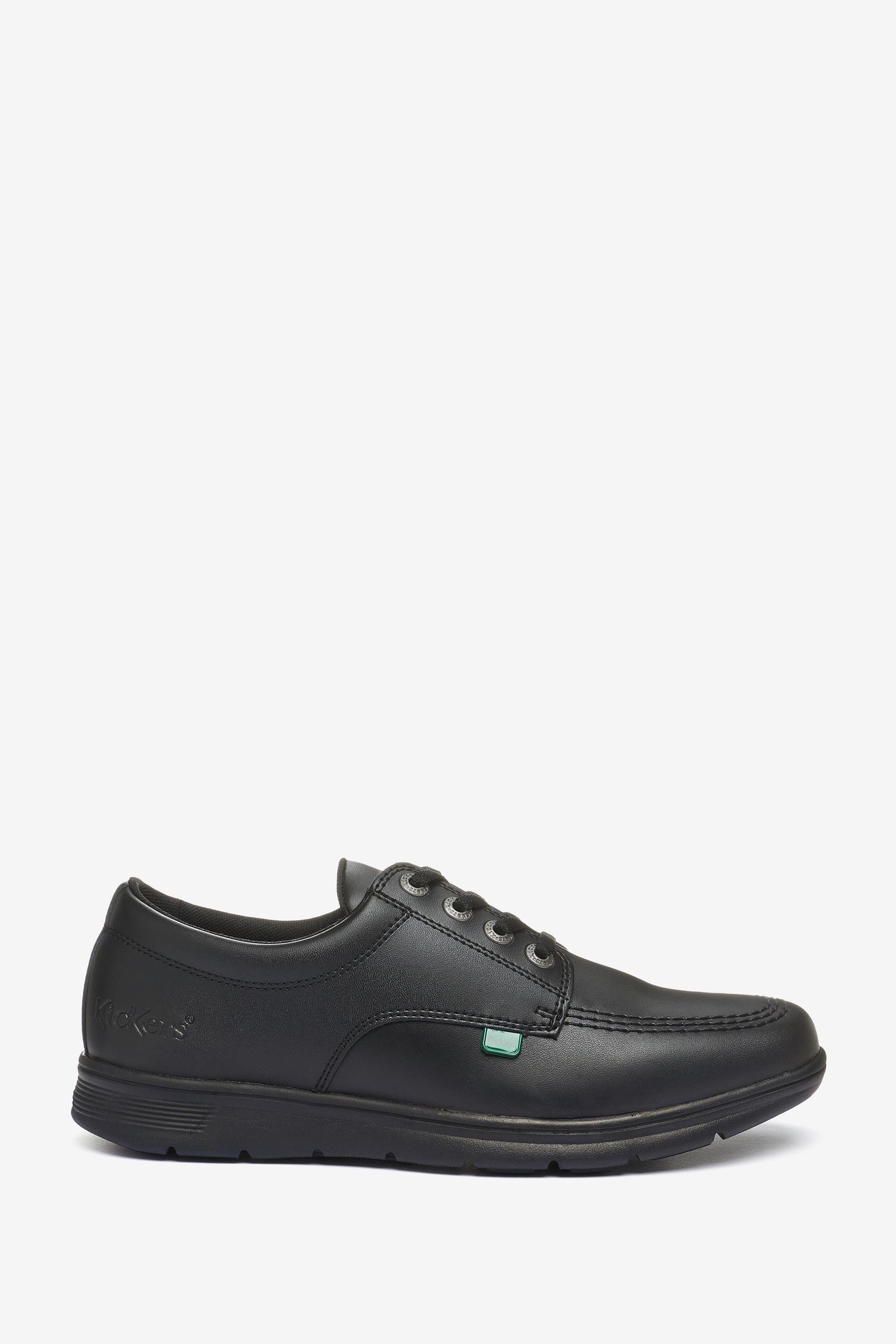 Kickers black cheap school shoes