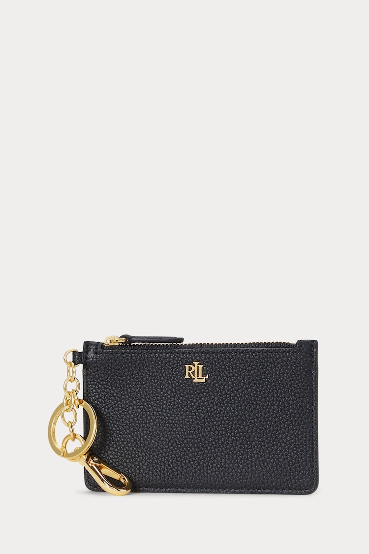 Lauren Ralph Lauren Pebbled Leather Zip Card Case - Image 1 of 2