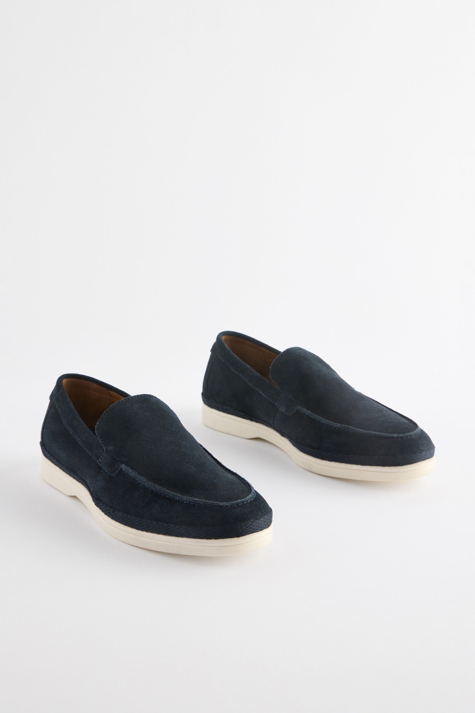 Buy Navy Suede Loafers from Next USA