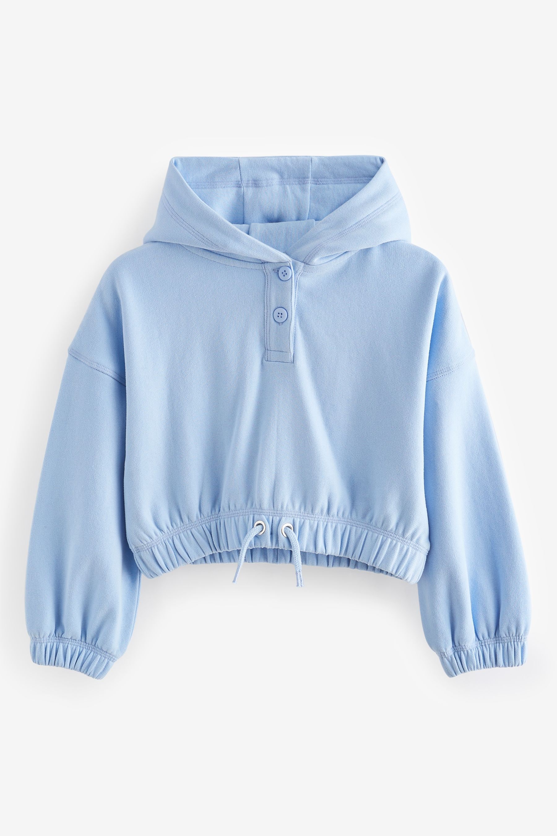 Blue Cropped Hoodie 3 16yrs