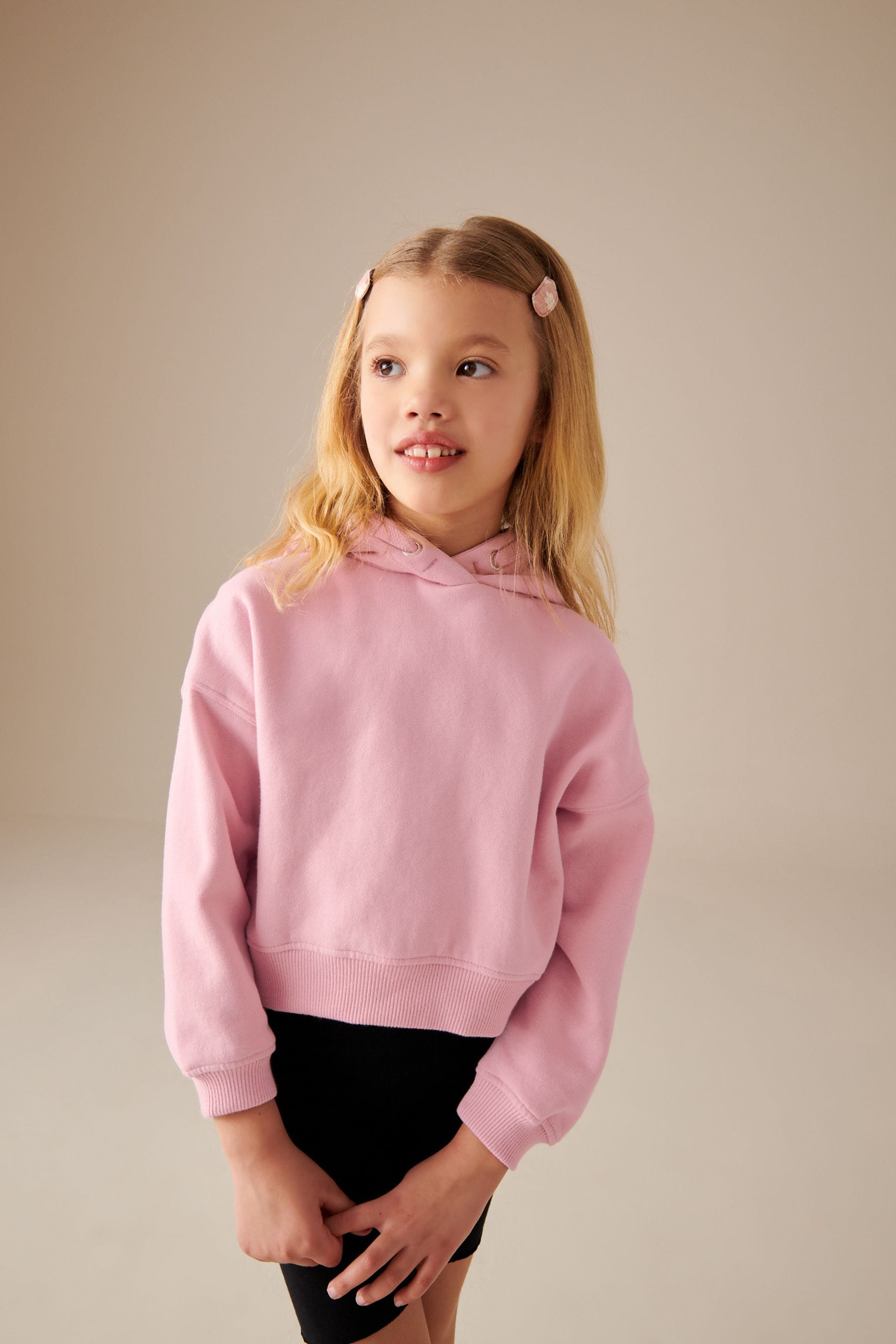Pink cropped sweatshirt new arrivals