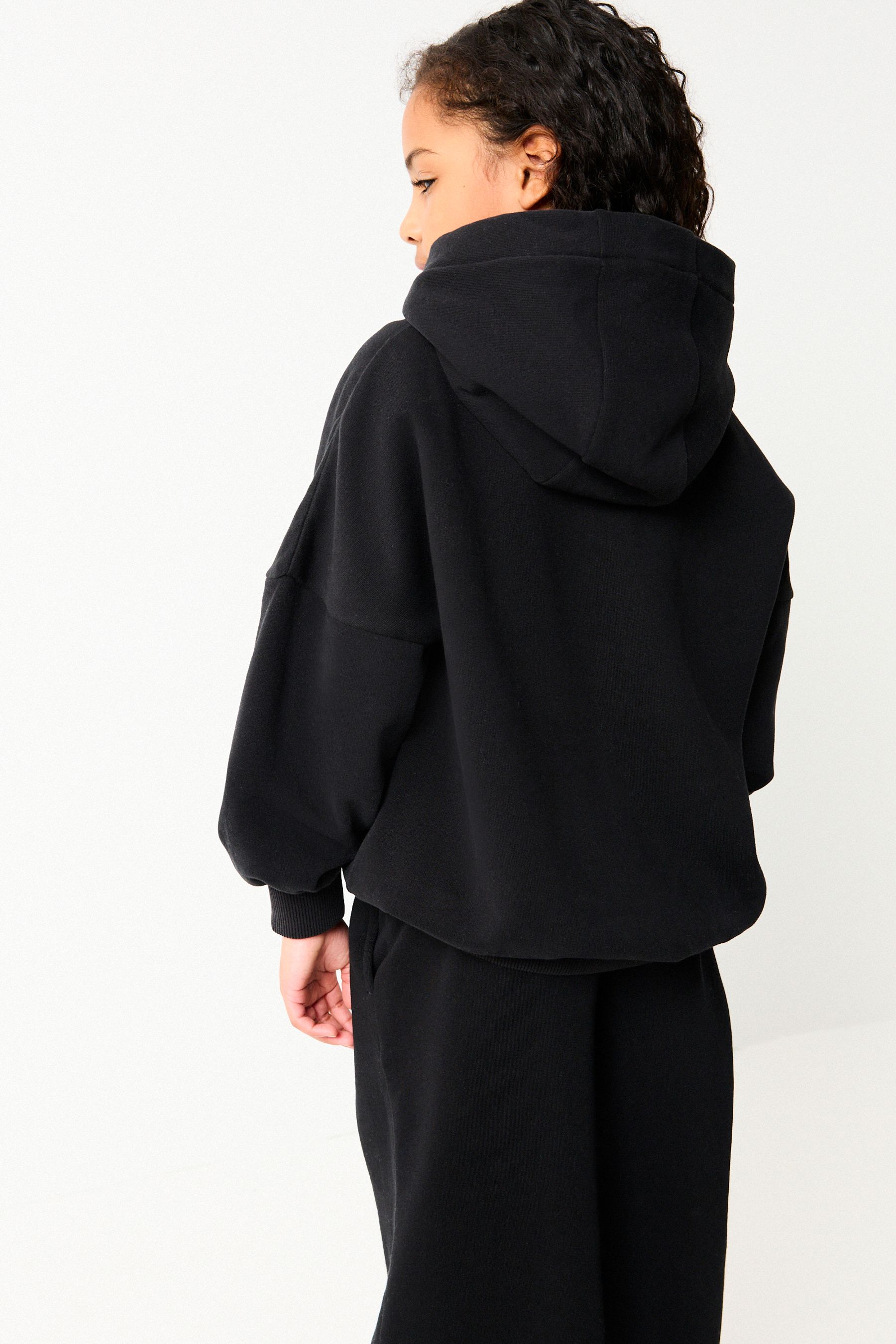 Buy Black Slogan Hoodie 3 16yrs from the Next UK online shop