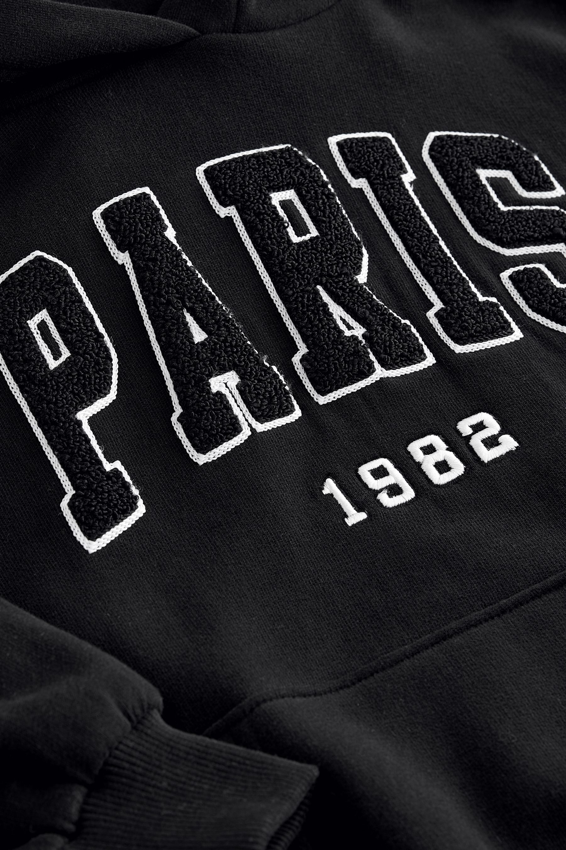 Buy Black Slogan Hoodie 3 16yrs from the Next UK online shop