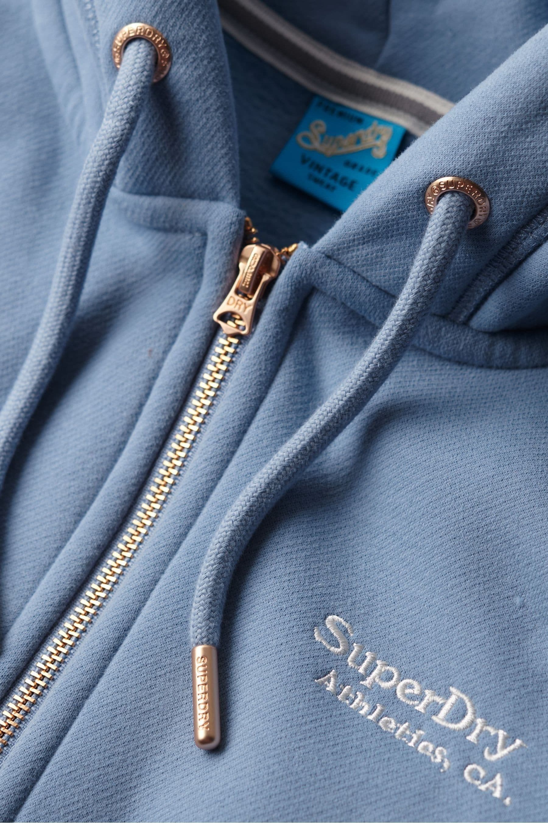 Buy Superdry Blue Essential Logo Zip Hoodie from the Next UK