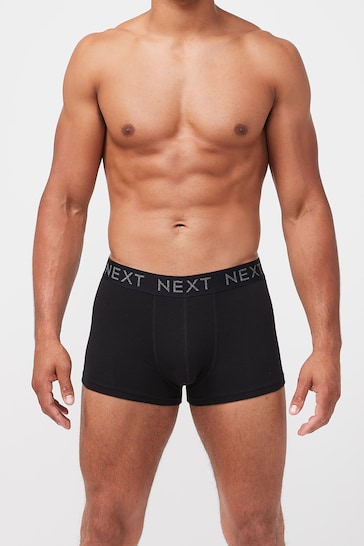 Black 4 pack Hipster Boxers