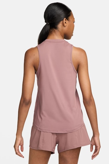 Nike Brown One Classic Dri-FIT Fitness Vest Top