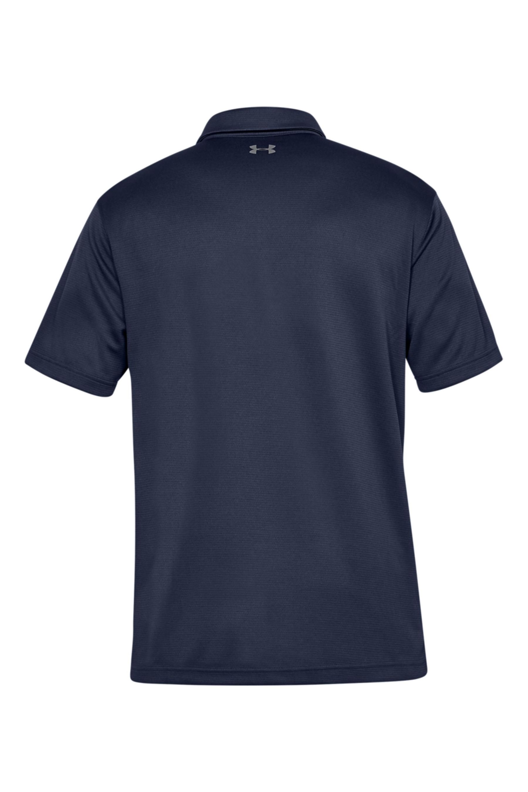 Buy Under Armour Navy Grey Golf Tech 100 Cotton Polo Shirt from Next Germany