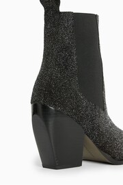 AllSaints Black Sparkle Ria Boots - Image 5 of 7