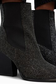 AllSaints Black Sparkle Ria Boots - Image 7 of 7