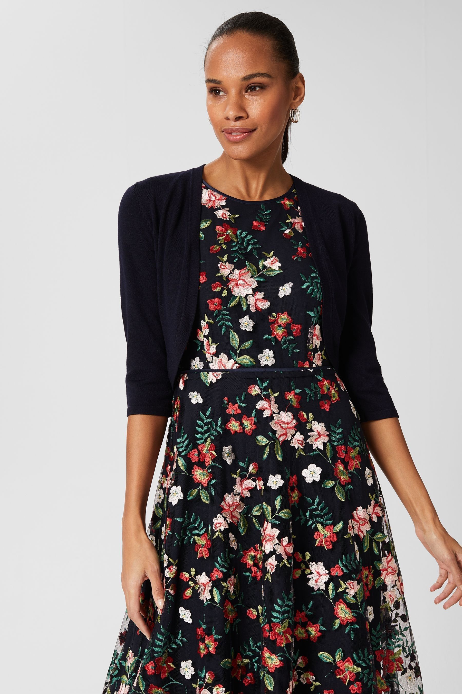 Buy Hobbs Navy Blue Carrie Bolero from the Next UK online shop