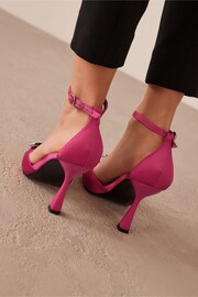 Pink Forever Comfort® Bow Point Toe Heels - Image 4 of 10