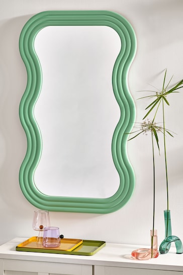 Novogratz Mint Green Wibbly Wobbly Medium Mirror
