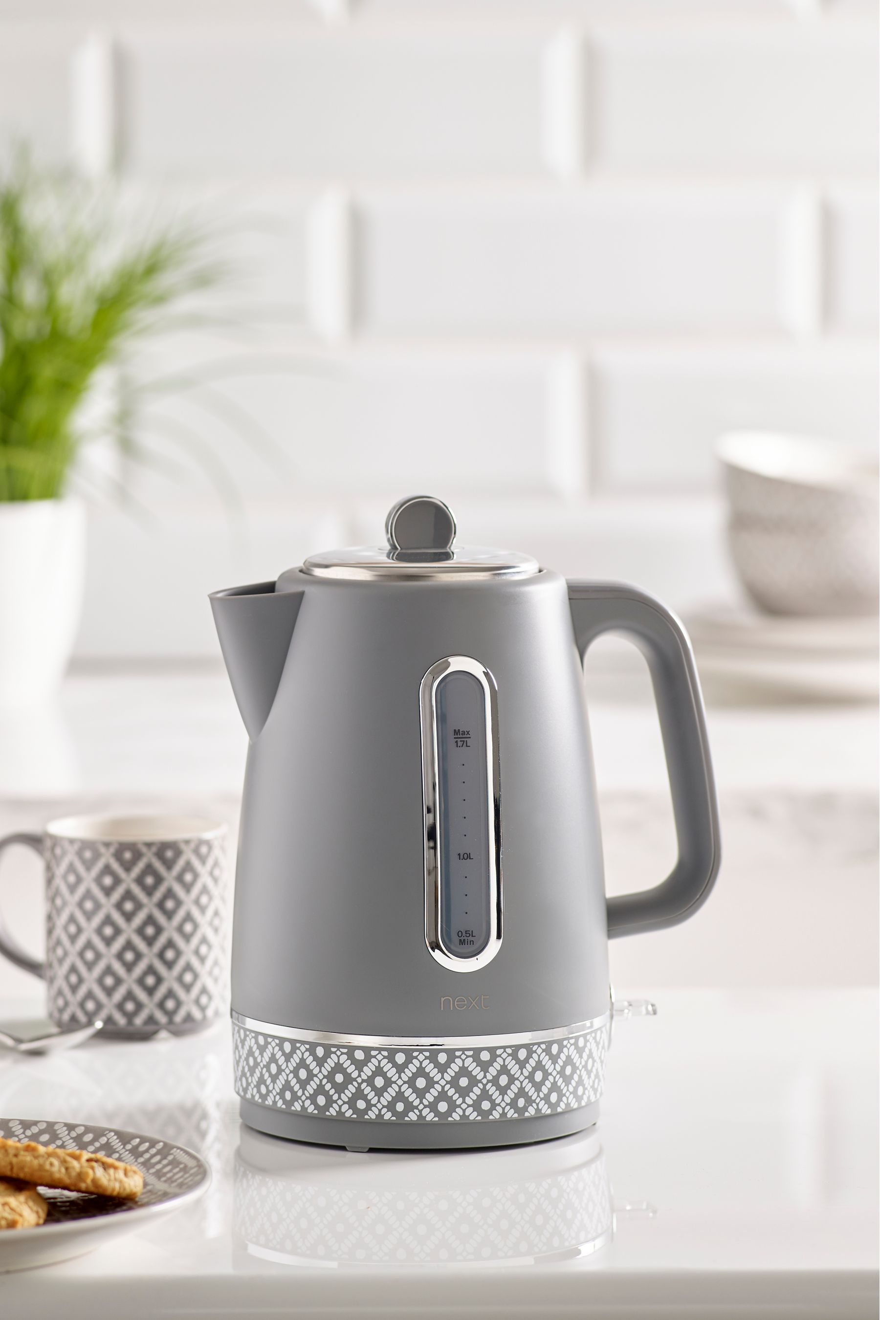 Buy Grey Geometric Kettle from the Next UK online shop