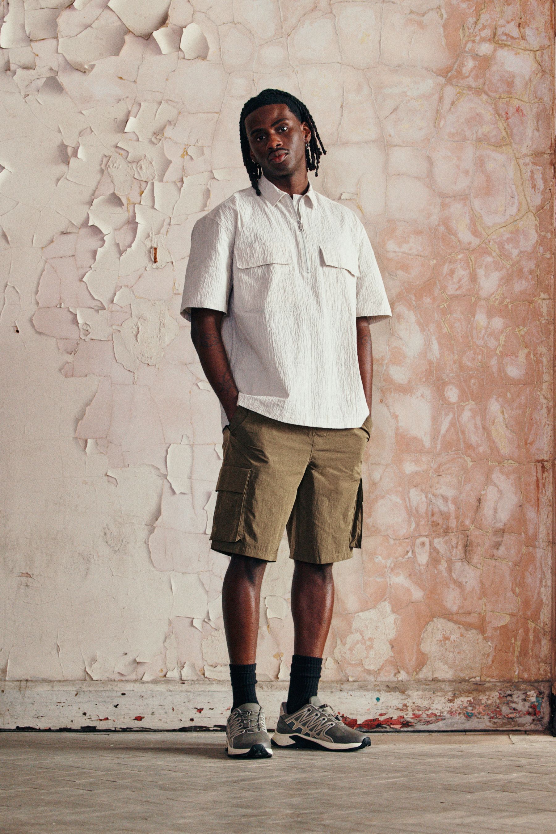 Next khaki shorts online
