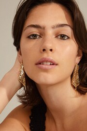 PILGRIM Gold Tone Alani Recycled Earrings - Image 3 of 3