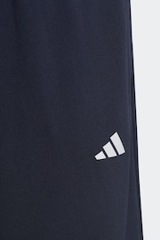 adidas Blue/Black Sportswear Train Essentials Aeroready 3-Stripes Regular-Fit Training Set - Image 6 of 6