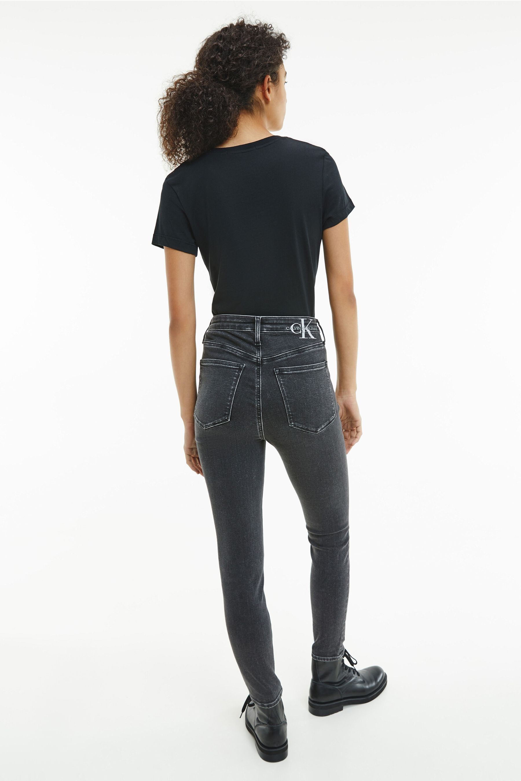 Calvin klein black jeans womens sales