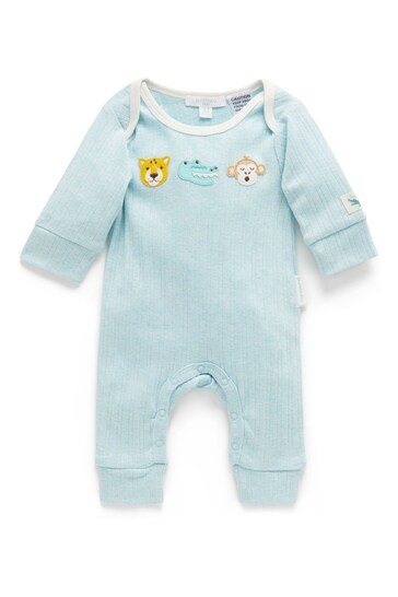 Purebaby Jungle Friends Character Baby Footless Sleepsuit