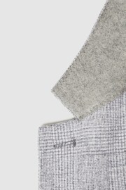 Reiss Grey Lindhurst Single Breasted Check Blazer - Image 5 of 6