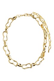 PILGRIM Gold Tone Unisex Wave Necklace - Image 1 of 4