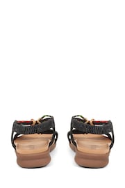 Pavers Embellished Flat Black Sandals - Image 4 of 6