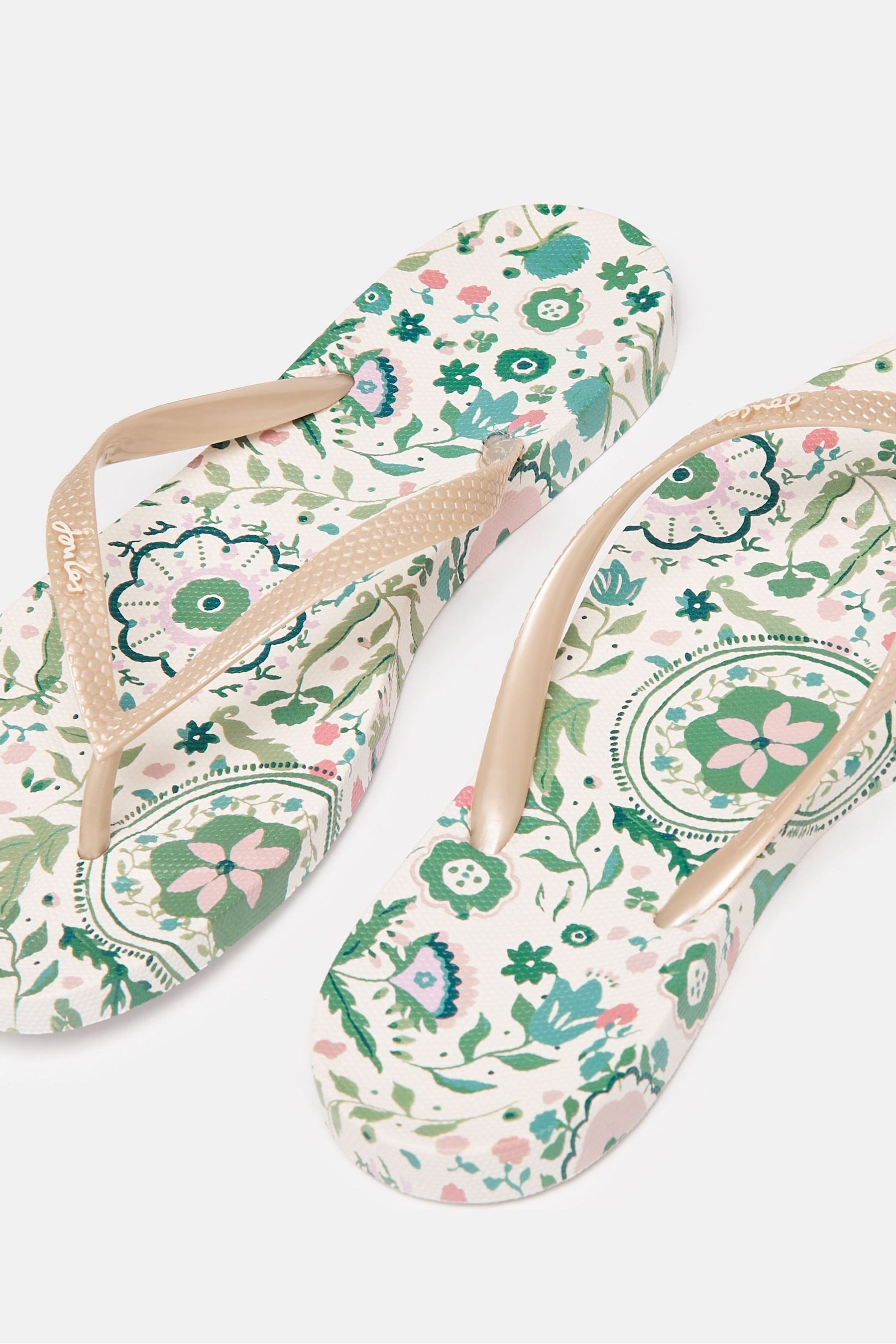 Buy Joules Sunvale Cream Floral Printed Flip Flops from Next USA