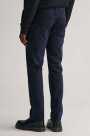 GANT Blue Regular Fit Soft Twill Jeans - Image 2 of 5