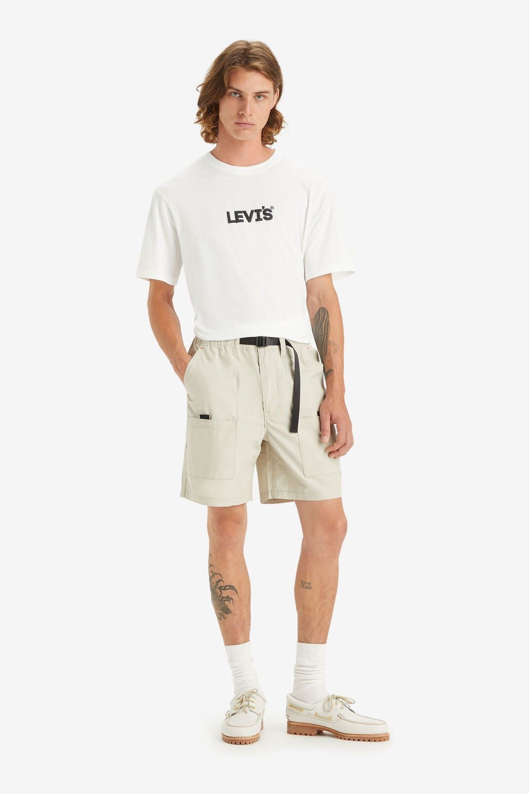 Levi's utility shorts discount