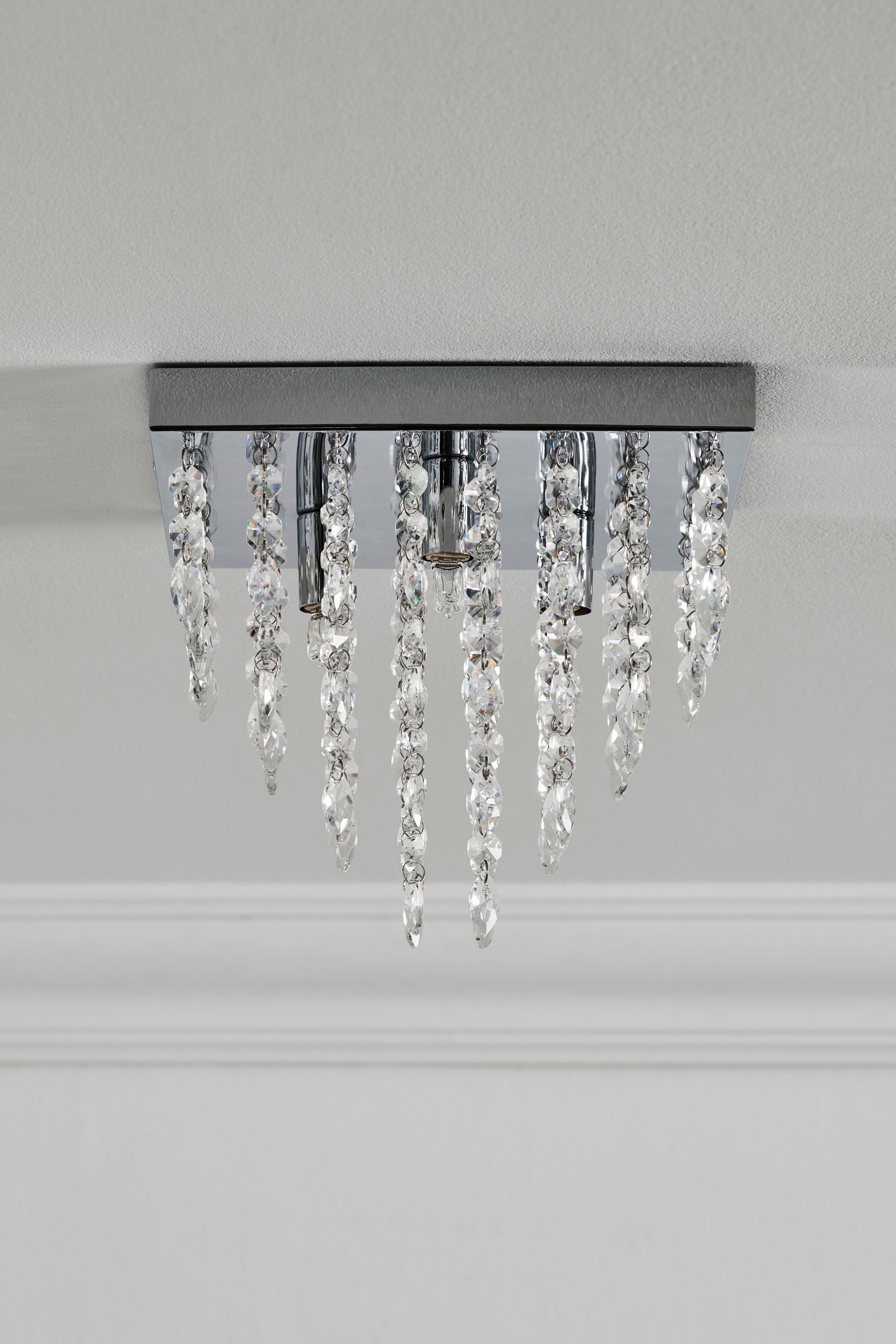 Elena 3 light shop square flush fitting