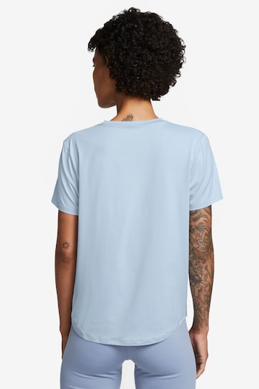 Nike Light Blue One Classic Dri-FIT Short-Sleeve Fitness T-Shirt