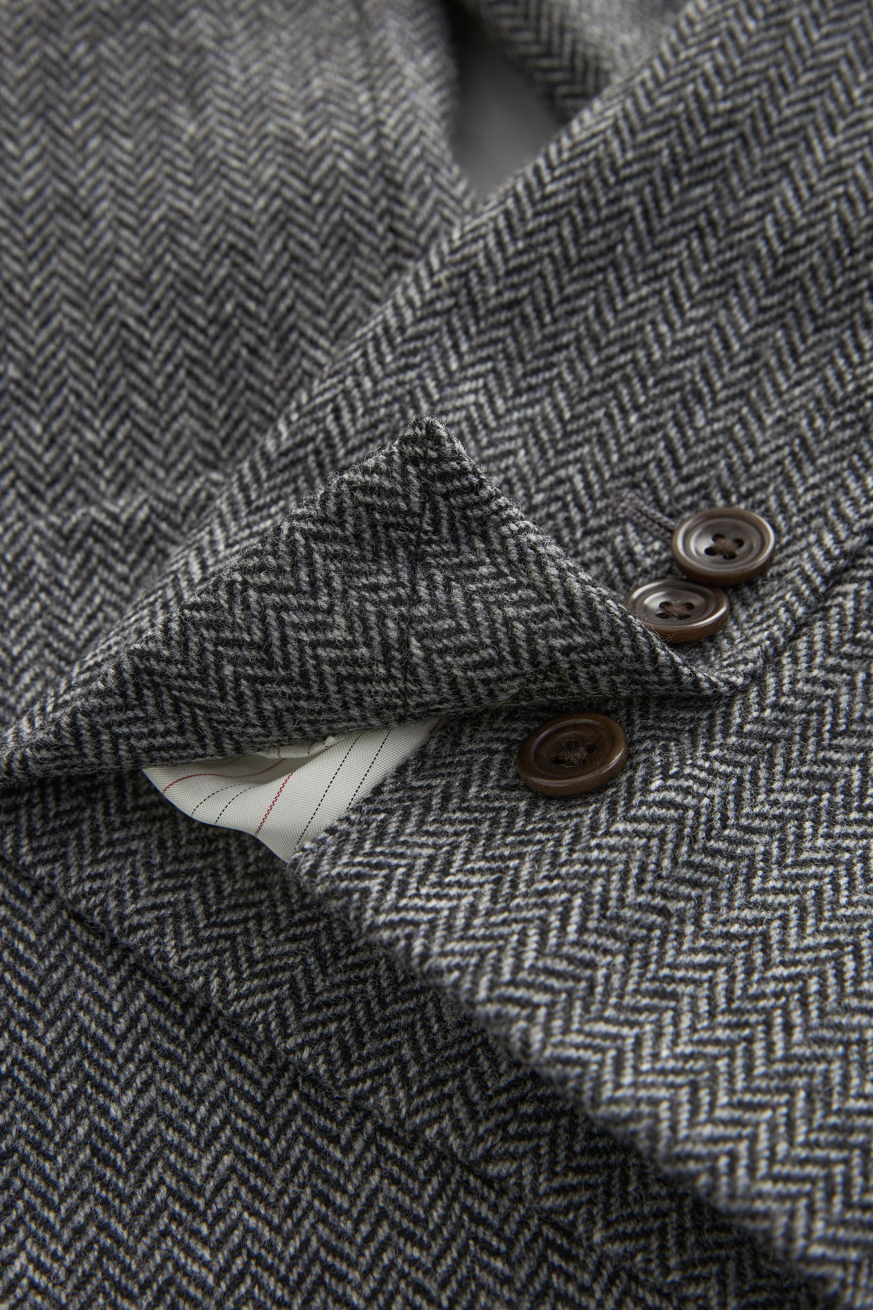 Buy Barbour Grey Herringbone Slim Fit Suit Jacket from the Next UK online shop