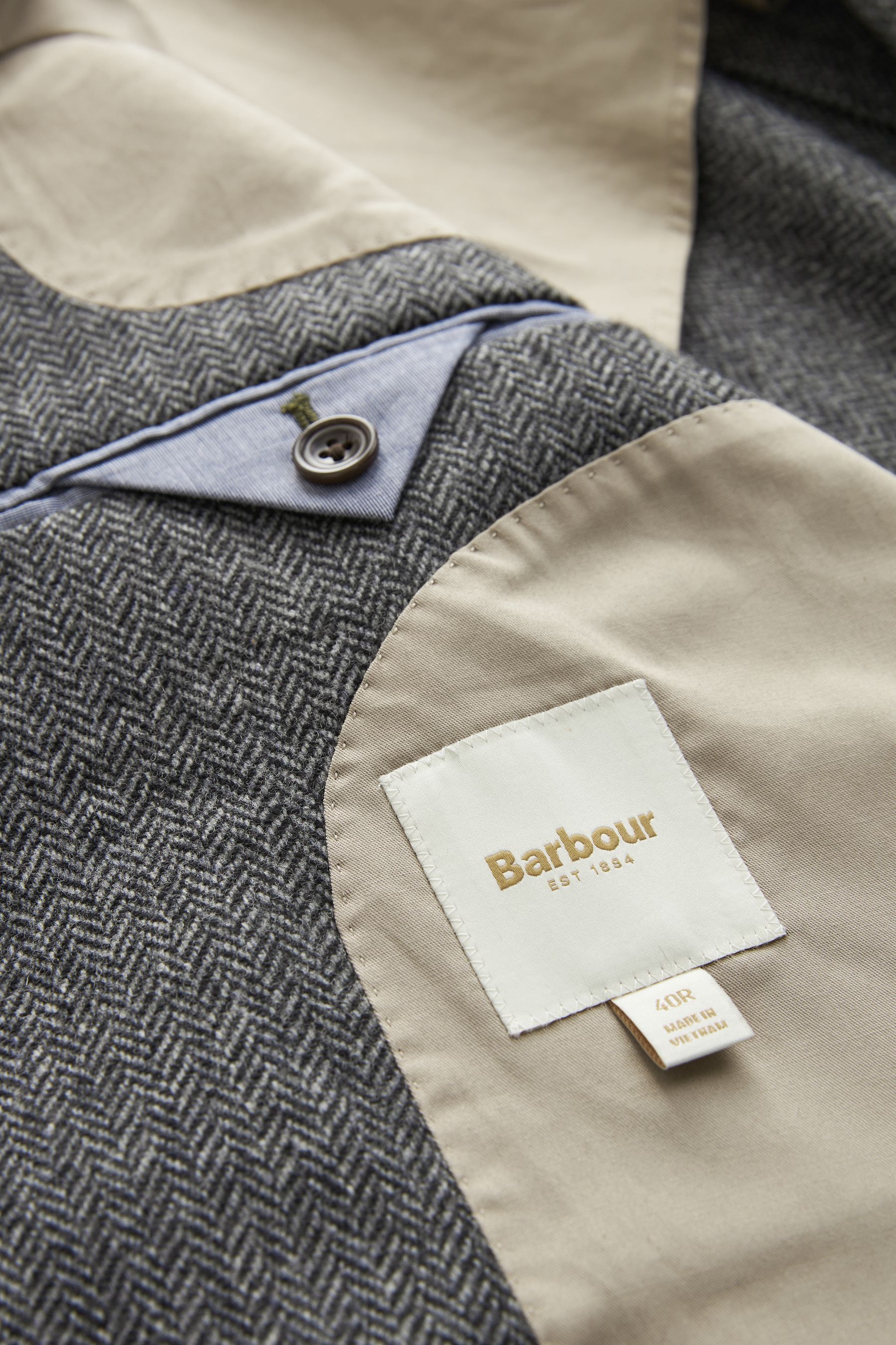 Barbour herringbone jacket discount