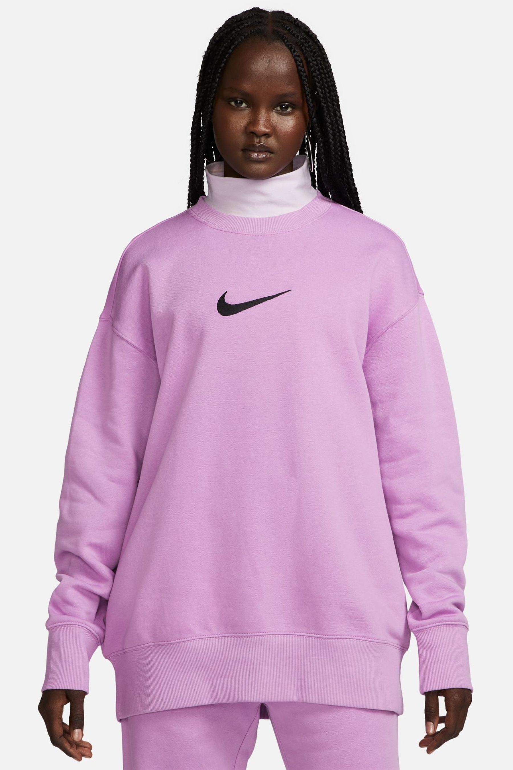 Nike purple crew neck on sale