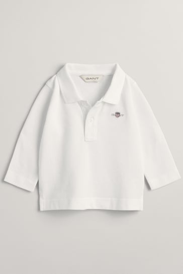 GANT Baby Shield Logo Long Sleeve Polo Shirt