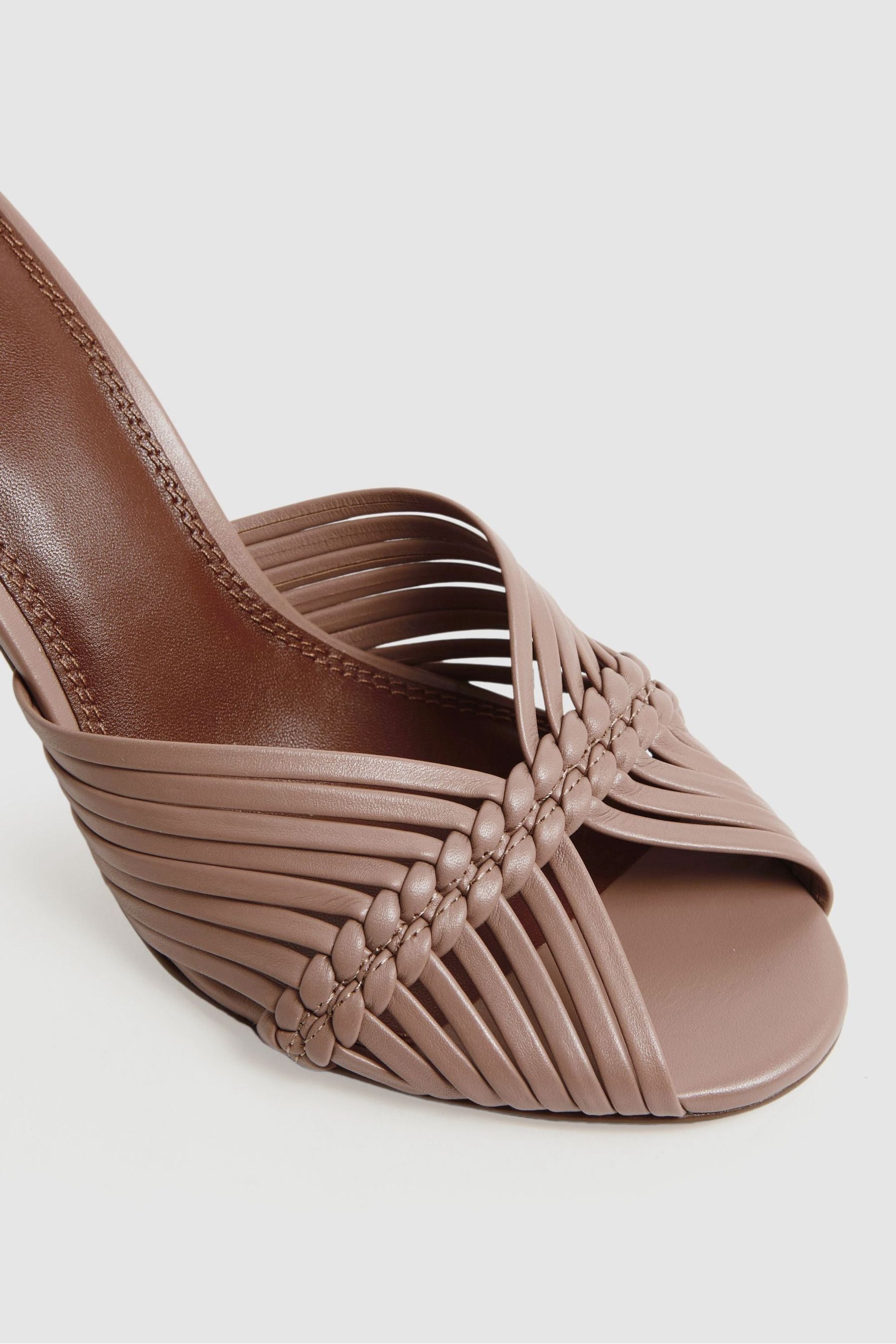 Woven heeled mules outlet