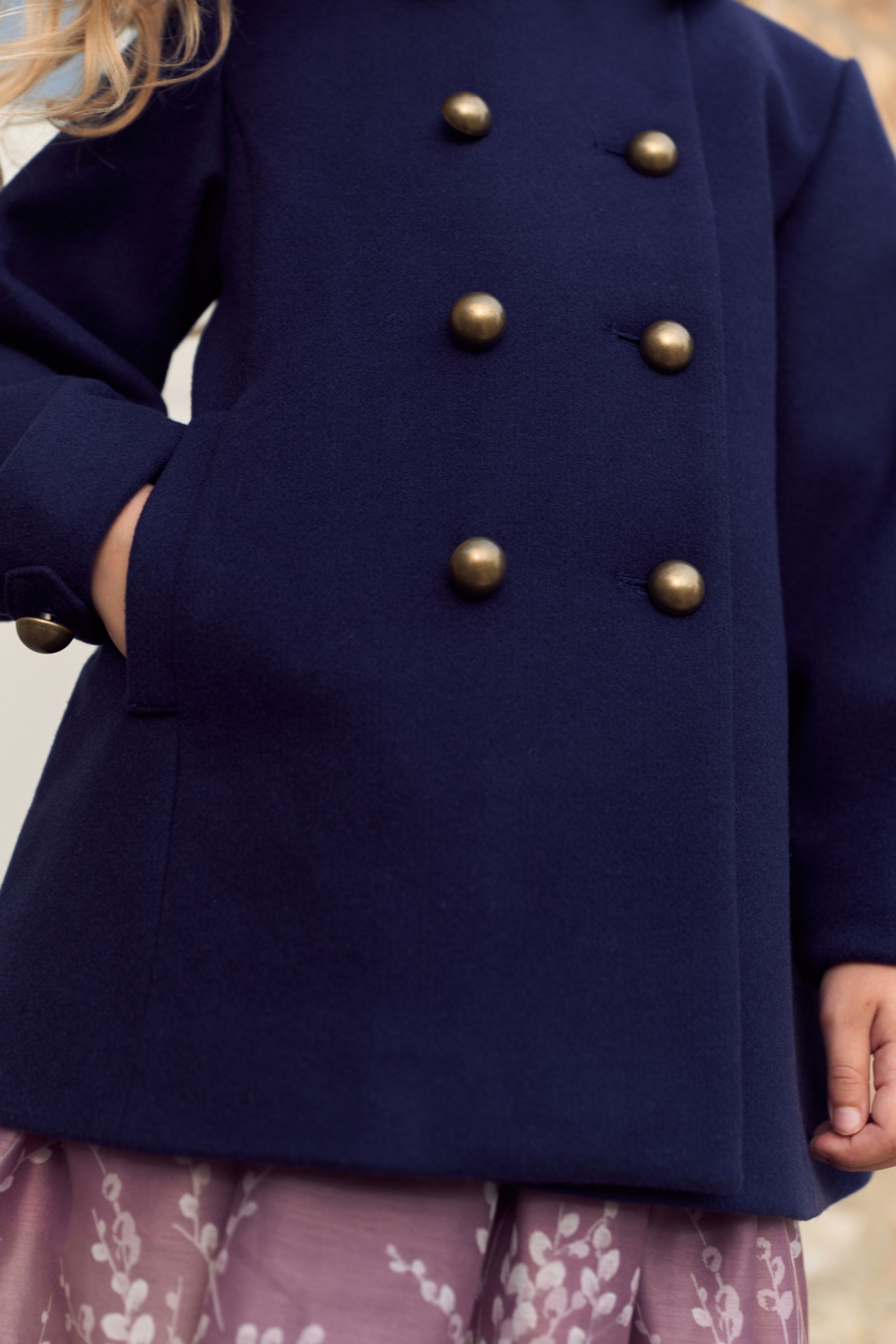 Laura ashley navy coat shop