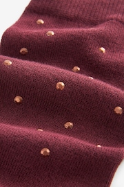 Berry Red Gem Ankle Socks In Box - Image 2 of 3